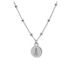 COLLAR CHAPITA INICIAL SILVER
